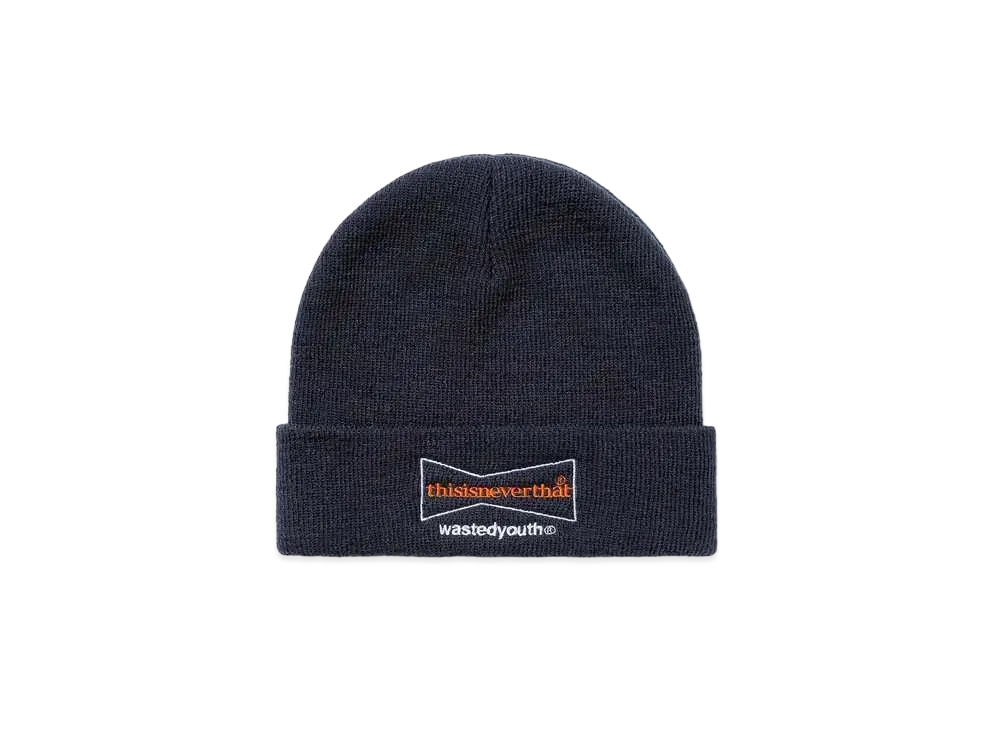 Wasted Youth x thisisneverthat KNIT CAP "Navy" / VERDY