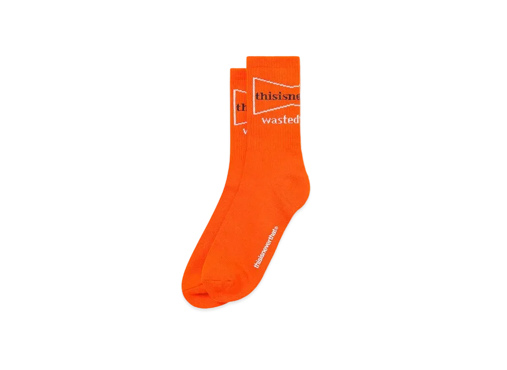 Wasted Youth x thisisneverthat SOCKS "Orange" / VERDY