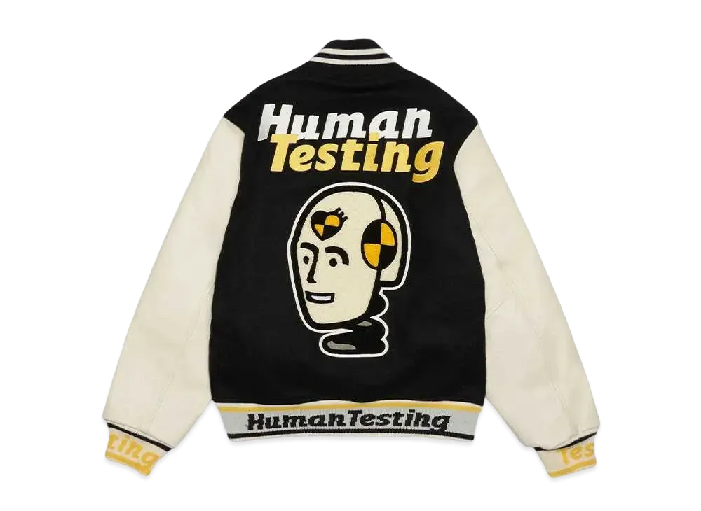 HUMAN MADE A$AP Rocky HUMAN TESTING VARSITY JACKET "Black"