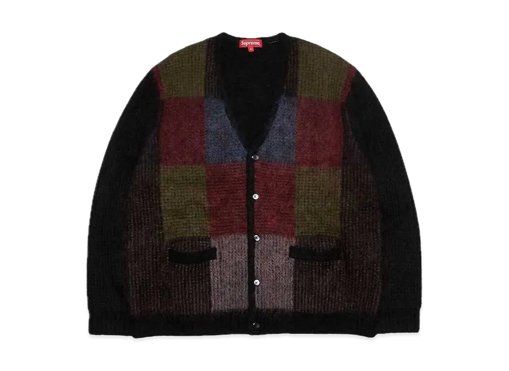 Supreme Brushed Grid Cardigan "Black"