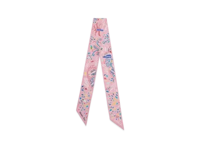 Hermes Isola di Primavera twilly "Rose/Bleu/Multicolore"
