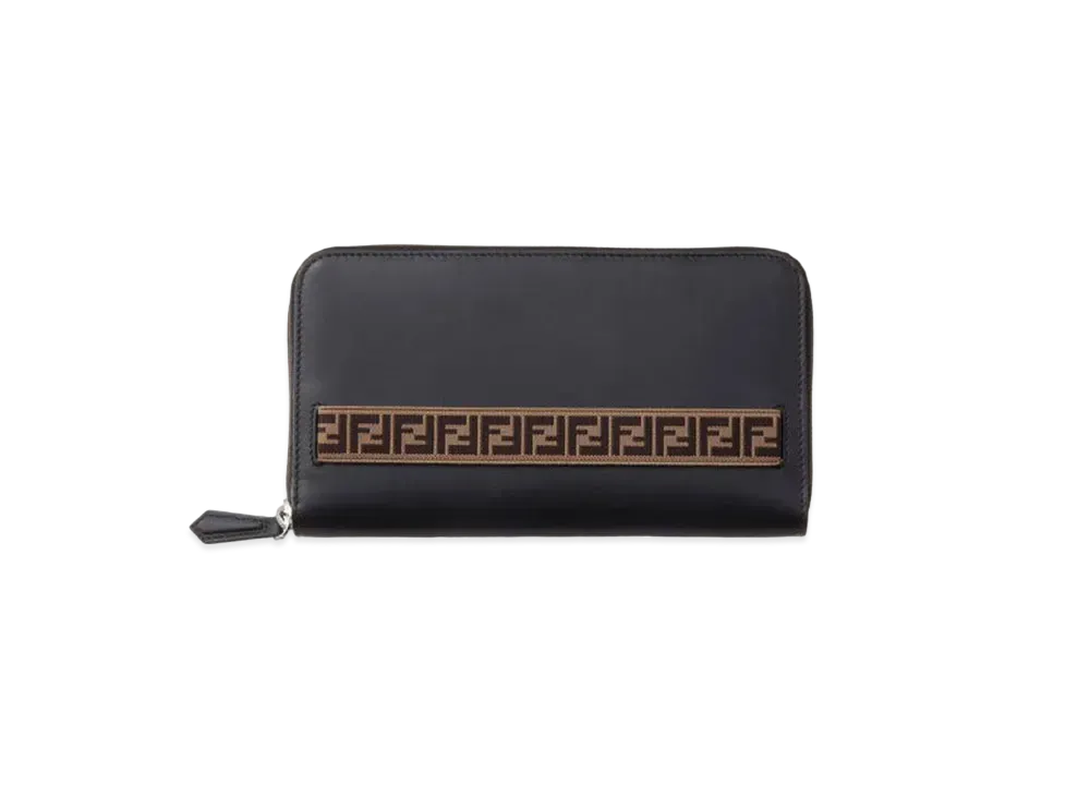 フェンディ FF ジップアラウンドウォレット "ブラック" 7M0276 A8VC F17BJ