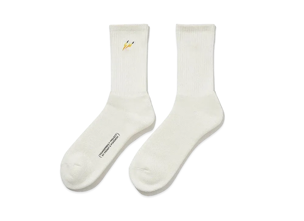 FRAGMENT x POKEMON THUNDERBOLT PROJECT SOCKS "White/Yellow"