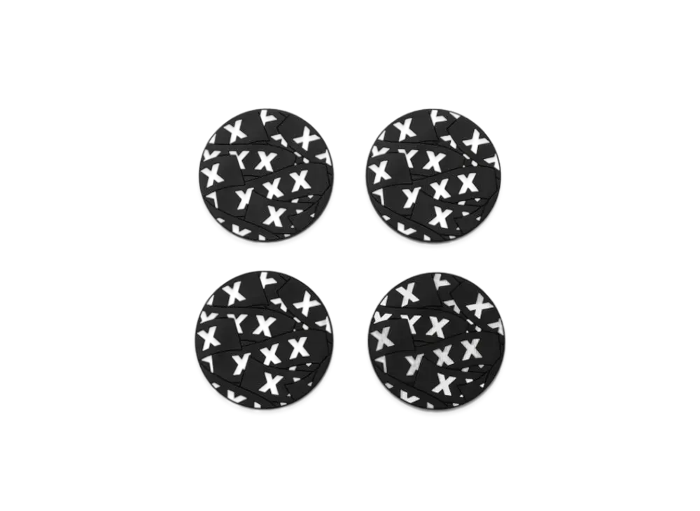 GOD SELECTION XXX COASTER (4PIECE 1PACK) GX-A22-GD-04 "Black"