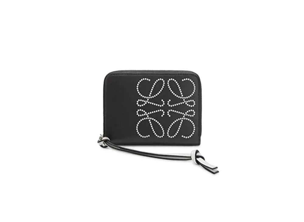 LOEWE Compact Zip Wallet "Black/Kaolin" 001039786