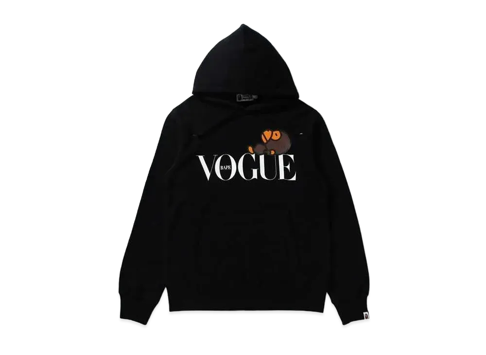 A BATHING APE VOGUE BABY MILO PULLOVER HOODIE KIDS "Black"