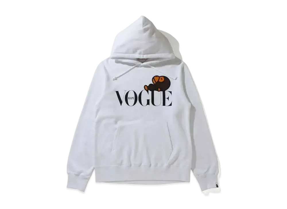 A BATHING APE VOGUE BABY MILO PULLOVER HOODIE KIDS "White"