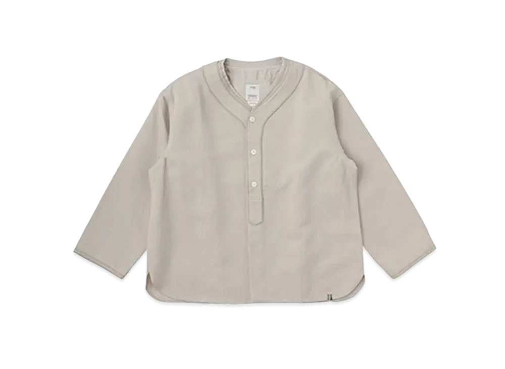 visvim DUGOUT SHIRT L/S (W/L PIQUE) "Ivory"