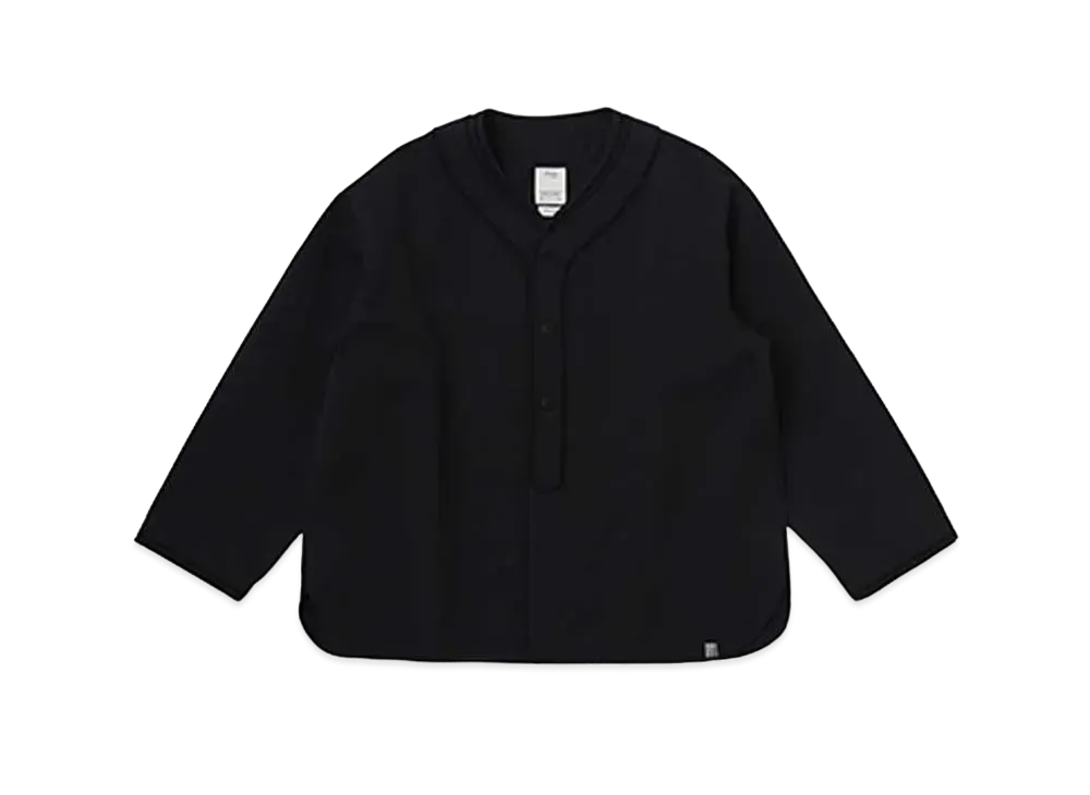 visvim DUGOUT SHIRT L/S (W/L PIQUE) "Black"