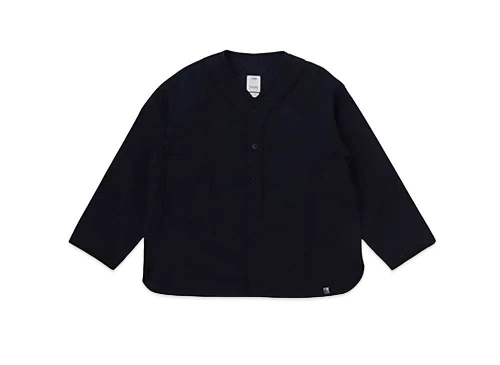 visvim DUGOUT SHIRT L/S (W/L PIQUE) "Navy"