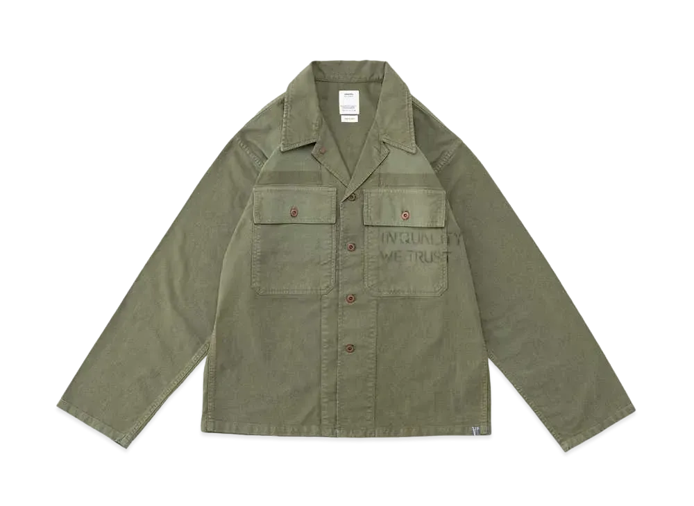 visvim CARDWELL SHIRT L/S DMGD "Olive"