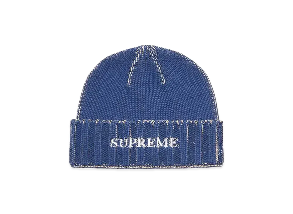 Supreme Overprint Beanie "Blue"