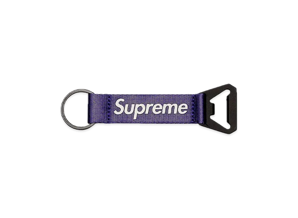 Supreme Bottle Opener Webbing Keychain "Purple"