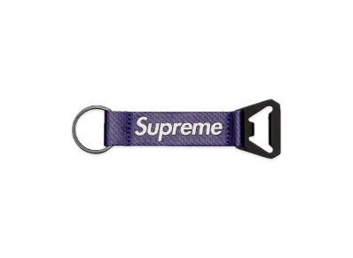 Supreme Bottle Opener Webbing Keychain "Purple"