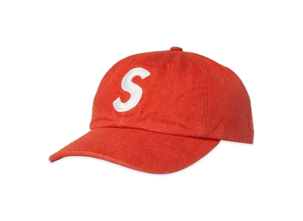 Supreme Kevlar Denim S Logo 6-Panel "Red"