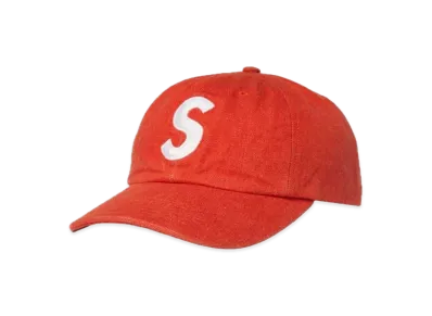 Supreme Kevlar Denim S Logo 6-Panel "Red"