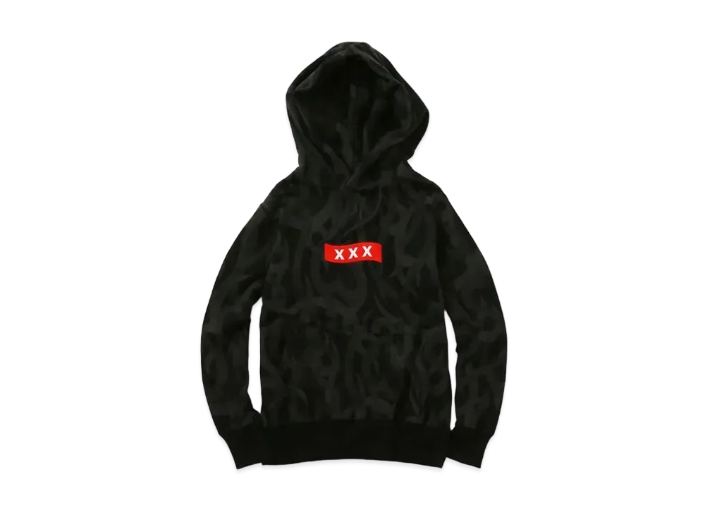 GOD SELECTION XXX x NUMBER (N)INE HOODY SWEATSHIRT "Black"