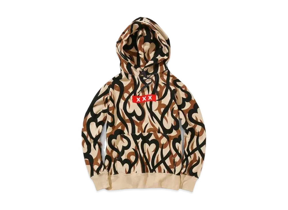 GOD SELECTION XXX x NUMBER (N)INE HOODY SWEATSHIRT "Beige"