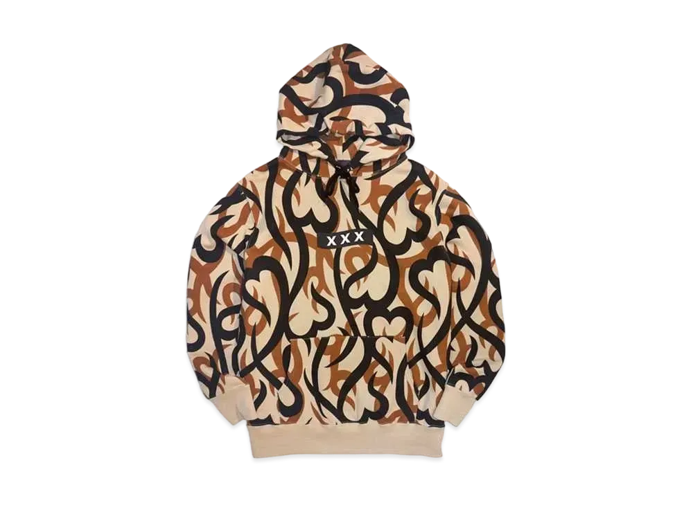 GOD SELECTION XXX x NUMBER (N)INE HOODY SWEATSHIRT "Beige"