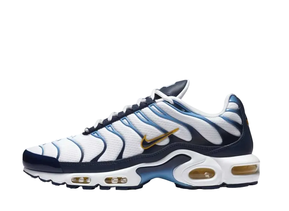 Nike Air Max Plus "White Navy Gold"