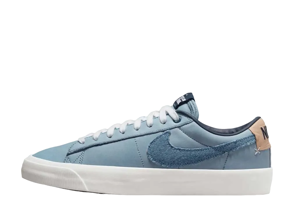 Nike SB Blazer Low Pro GT PRM "Light Denim Swoosh Logo"