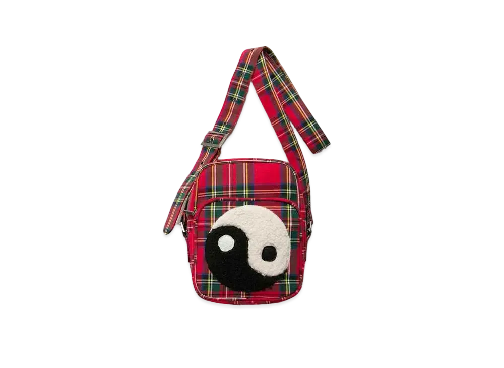 カクタスプラントフリーマーケット チェック アドゥベンチャー バッグ "レッド"