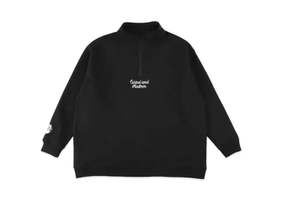 WIND AND SEA x MALBON HALF ZIP SWEAT "Black"
