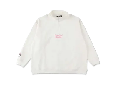 WIND AND SEA x MALBON HALF ZIP SWEAT "White"