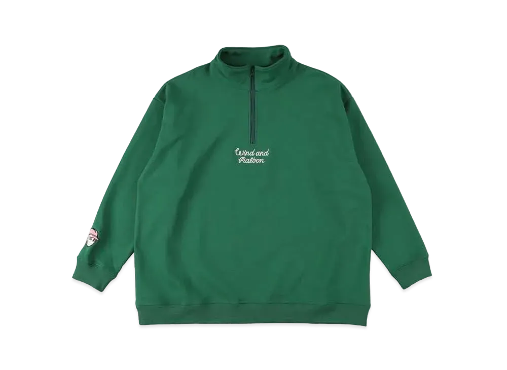 マルボン　wind and sea スウェット　Mサイズ Malbon Golf WIND AND SEA マルボン Half Zip Sweater (Malbon