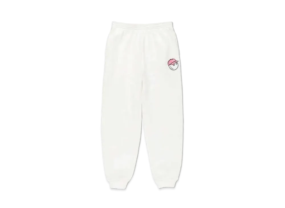 WIND AND SEA x MALBON SWEAT PANTS "White"