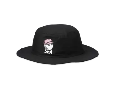 WIND AND SEA x MALBON BUCKET HAT "Black"