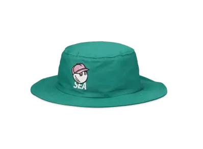 WIND AND SEA x MALBON BUCKET HAT "Green"