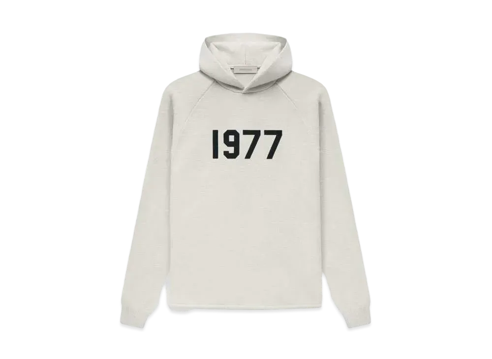 FEAR OF GOD ESSENTIALS 1977 KNIT HOODIE "Wheat"/"Nat"