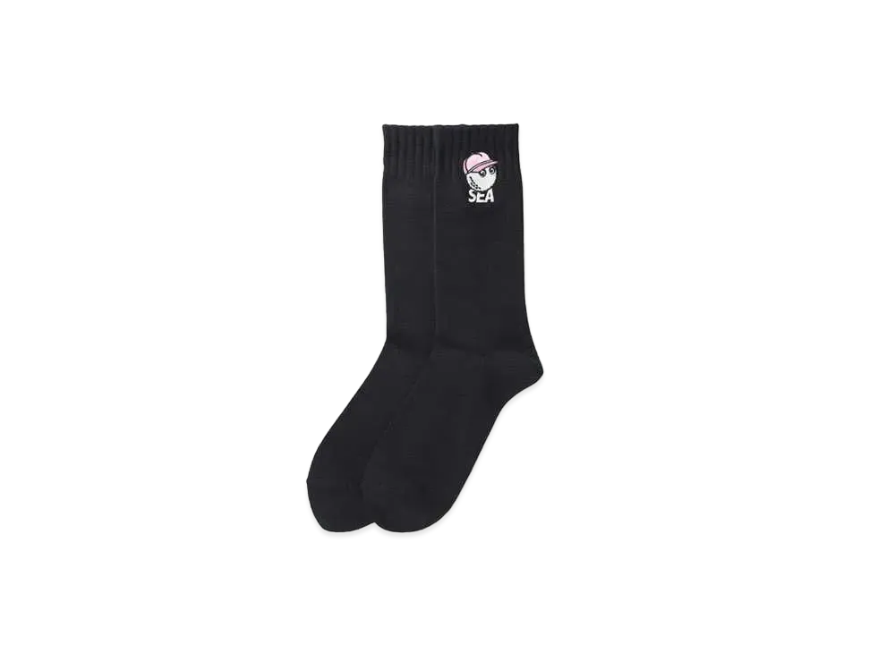 WIND AND SEA x MALBON SOX "Black"