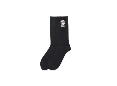 WIND AND SEA x MALBON SOX "Black"