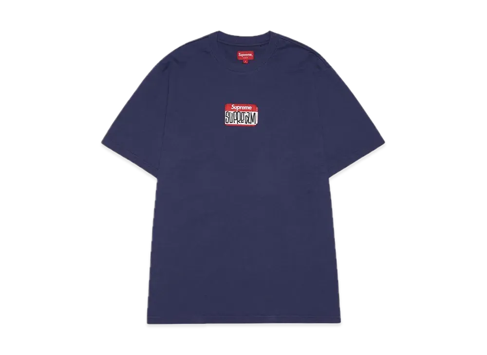 Supreme Gonz Nametag S/S Top "Washed Navy"