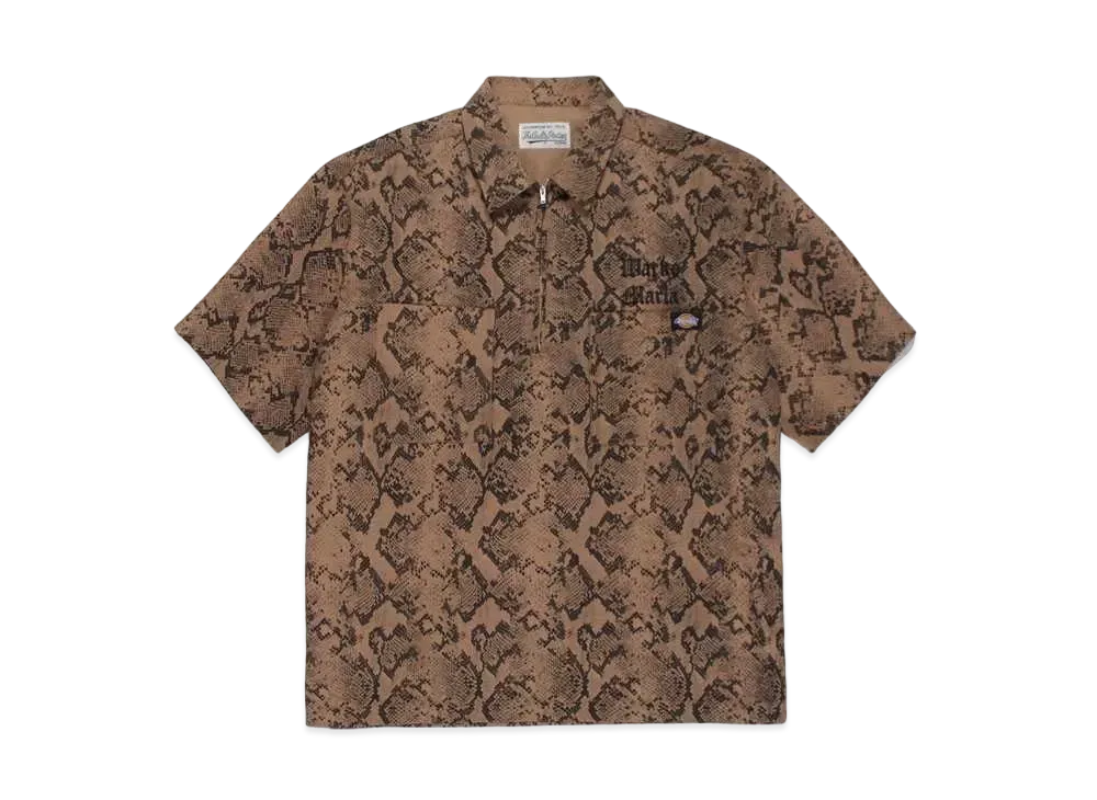 WACKO MARIA DICKIES / PYTHON WORK SHIRT "Beige"