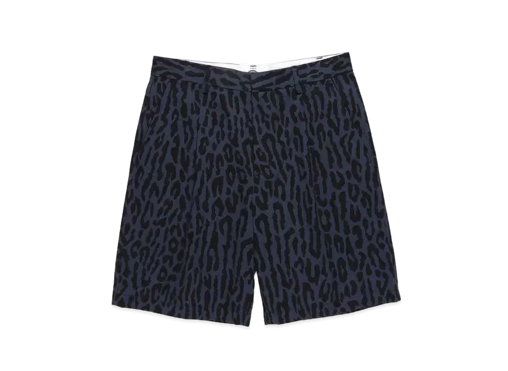 ワコマリア ディッキーズ / レオパード トラウザー "ネイビー"