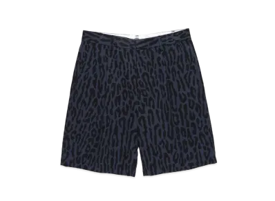 WACKO MARIA DICKIES / LEOPARD PLEATED TROUSERS "Navy"
