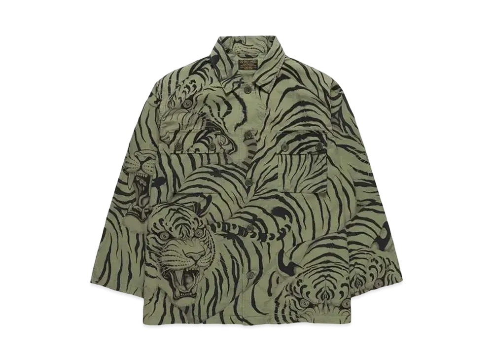 WACKO MARIA TIM LEHI / ARMY SHIRT "Khaki"