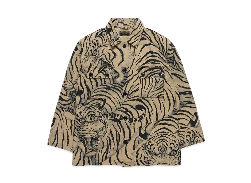 WACKO MARIA TIM LEHI / ARMY SHIRT "Beige"
