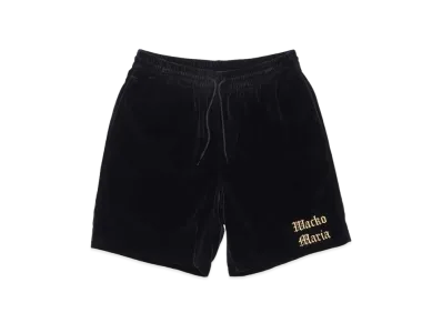 WACKO MARIA VELVET SHORTS "Black"