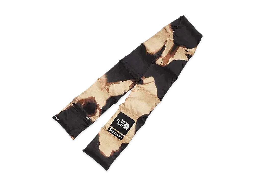 Supreme x The North Face Bleached Denim Print 700-Fill Down Scarf "Black"