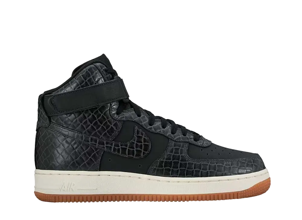 Nike Women's Air Force 1 High "Croc Black Gum"