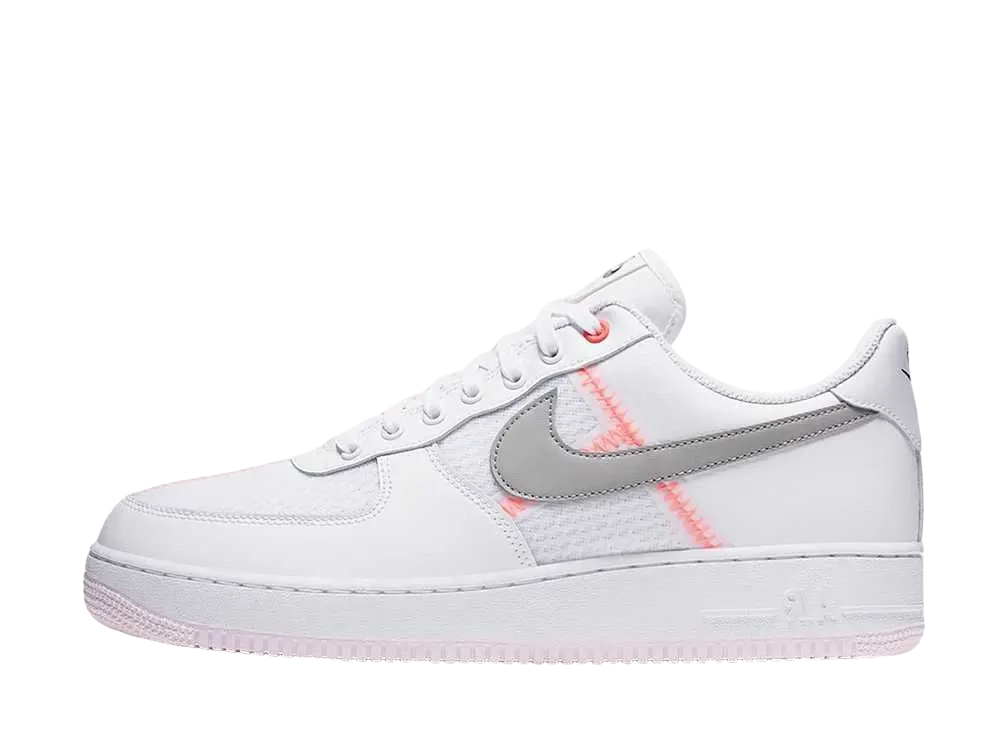 ナイキ エアフォース1 ロウ "トランスペアレント ホワイト グレー"