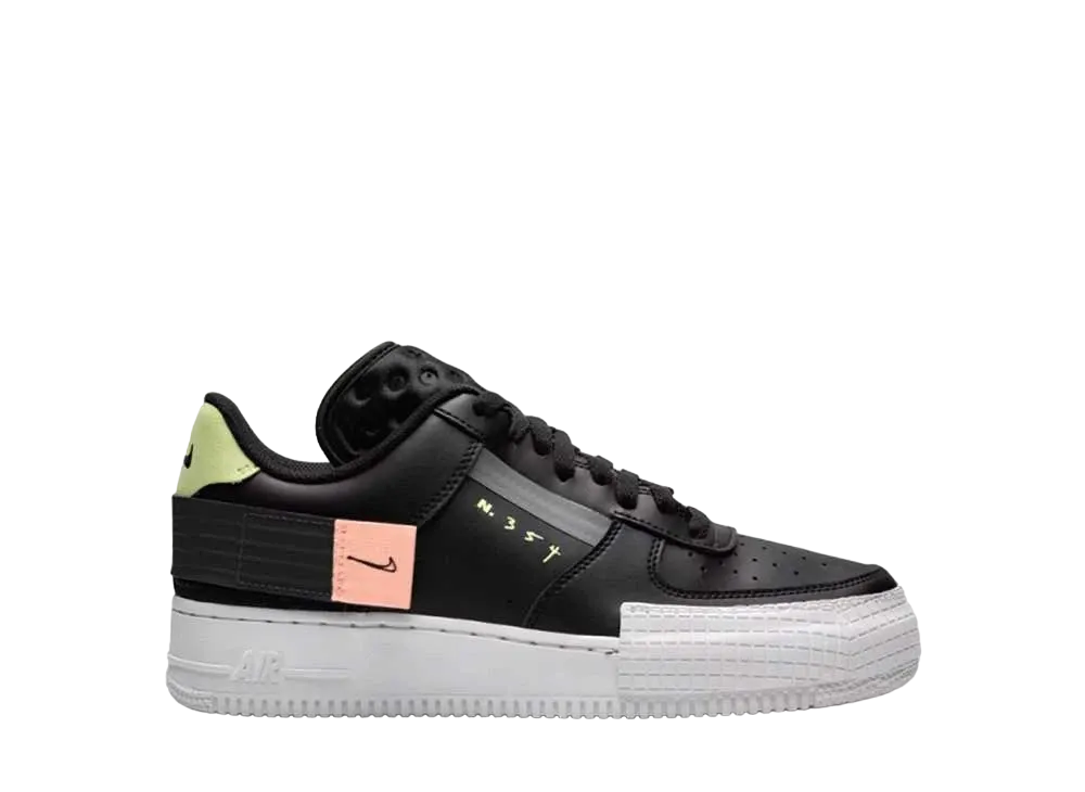 Nike GS Air Force 1 Low Type "Black"