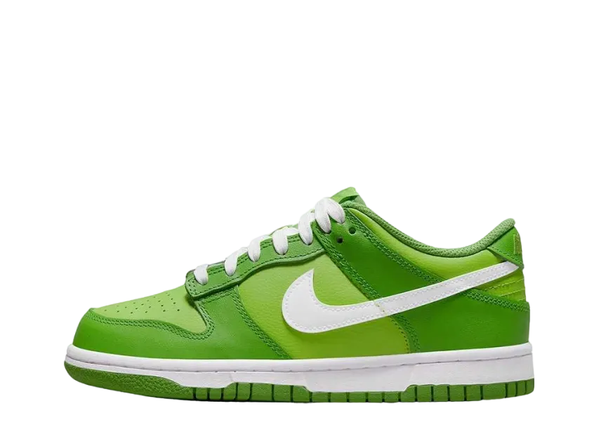 ナイキ GS ダンク ロー "クロロフィル/ホワイト/ヴィヴィッドグリーン"