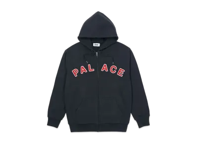 PALACE FELT LETTERS ZIP HOOD "Navy"
