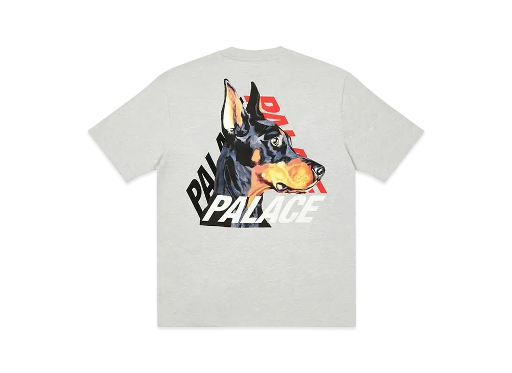 PALACE P-3-K-9 T-SHIRT "Grey Marl"