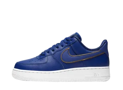 Nike Women's Air Force 1 Low "Blue Gold Swoosh"